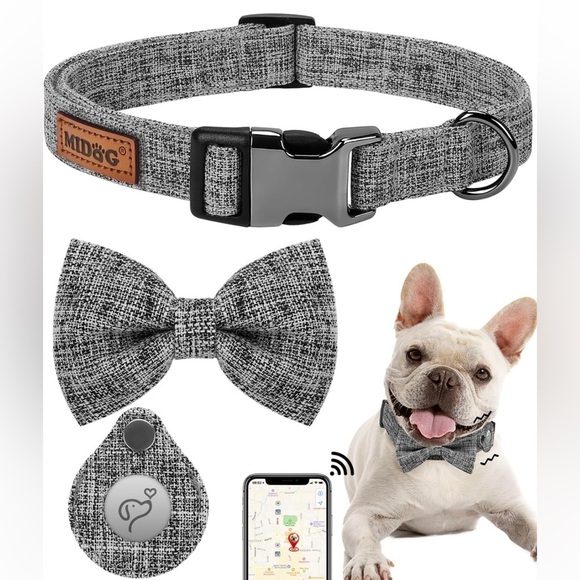 Other - AirTag Dog Collar, Dog Collar for Medium Dogs with Air Tag Holder Case